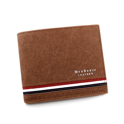 portefeuille homme tissus marron clair