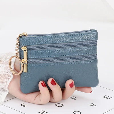 portefeuille pochette bleu