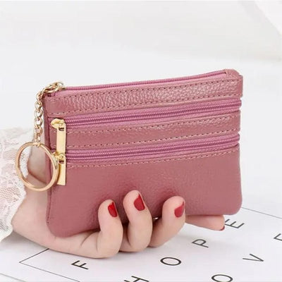 portefeuille pochette rose fonce